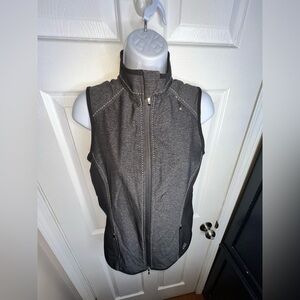 Jofit Sprint Vest Women Small Black Nylon Golf Water Resistant Full Zip Pocket S